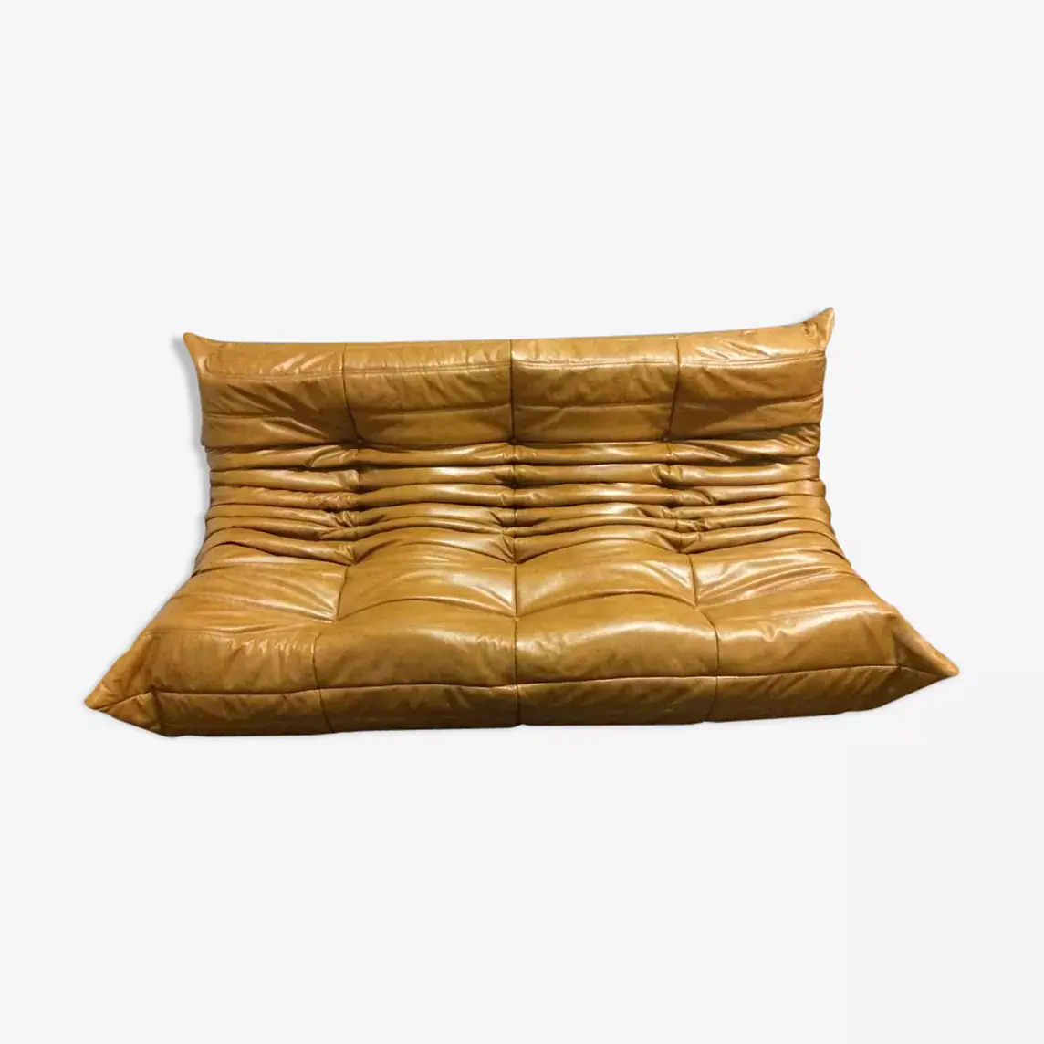 Togo Sofa 3-Sitzer Leder Beige 0