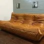 Togo Sofa 3-Sitzer Leder Beige 2