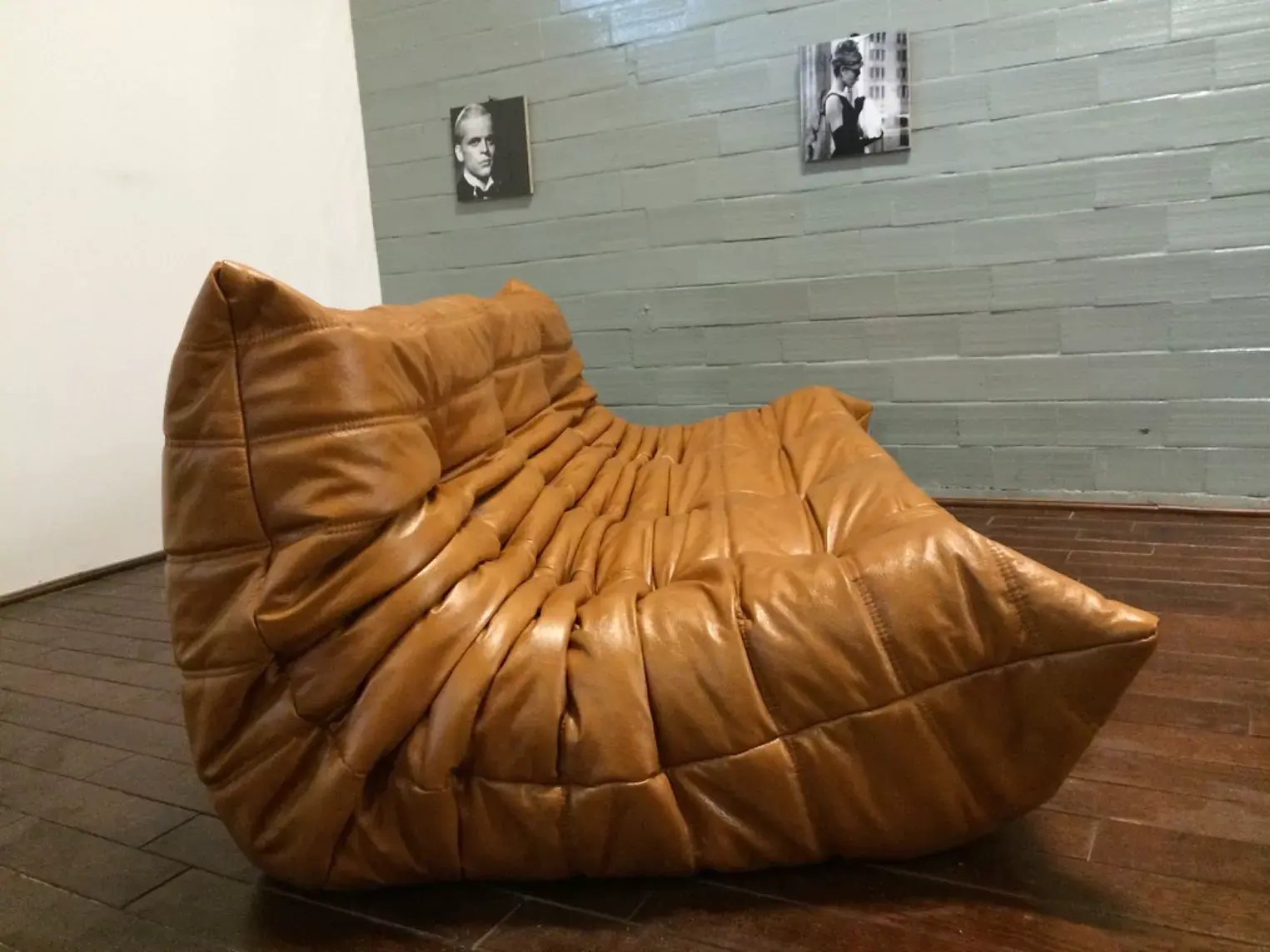 Togo Sofa 3-Sitzer Leder Beige 3