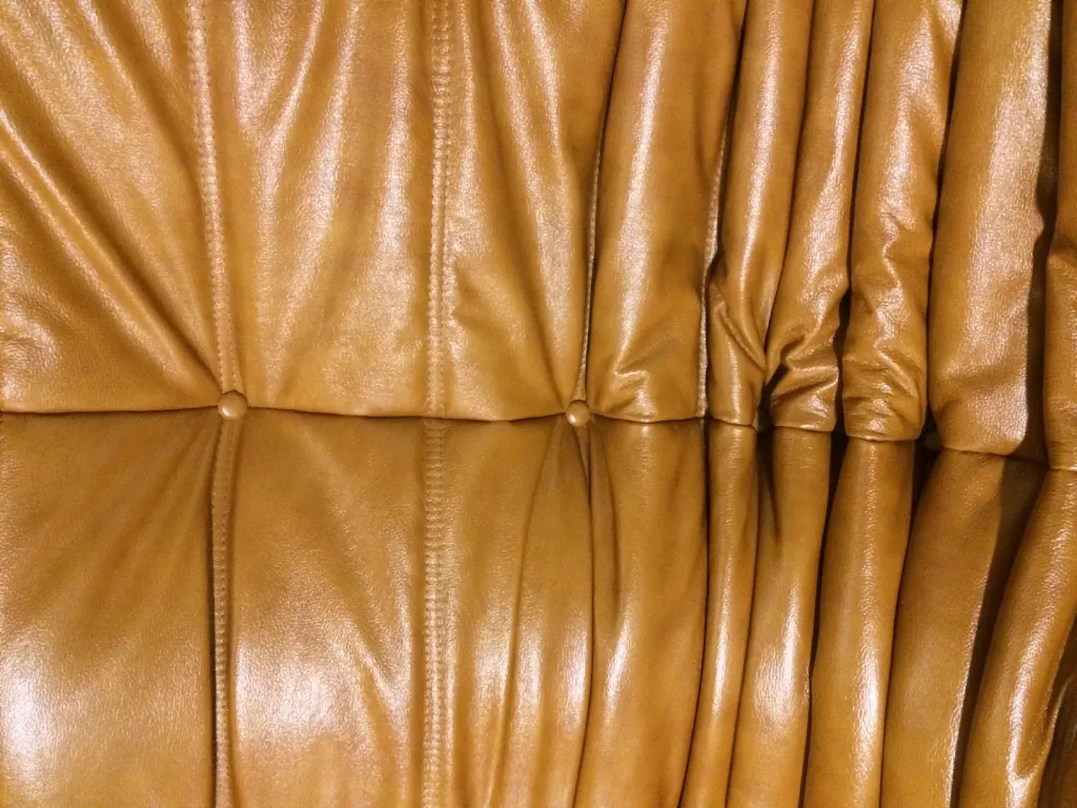 Togo Sofa 3-Sitzer Leder Beige 8