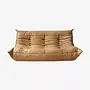 Togo Sofa 3-seater pull-up leather camel brown 0