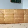 Togo Sofa 3-seater pull-up leather camel brown 3
