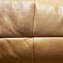 Togo Sofa 3-seater pull-up leather camel brown 6