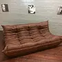 Togo Sofa 3-Sitzer Leder Braun 1