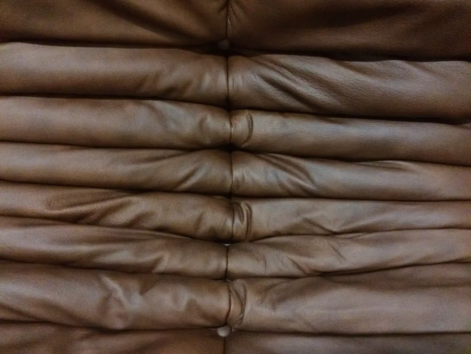 Togo Sofa 3-Sitzer Leder Braun 4