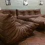 Togo Sofa 3-Sitzer Leder Braun 7