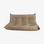 Togo Sofa 3-Sitzer Leder Grau 0