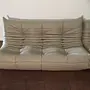Togo Sofa 3-Sitzer Leder Grau 1
