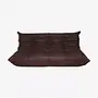Togo Sofa 3-seater Madras leather Brown 0