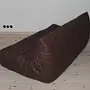 Togo Sofa 3-Sitzer Madras-Leder Braun 4