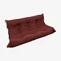 Togo Sofa 3-Sitzer Leder Rot 0