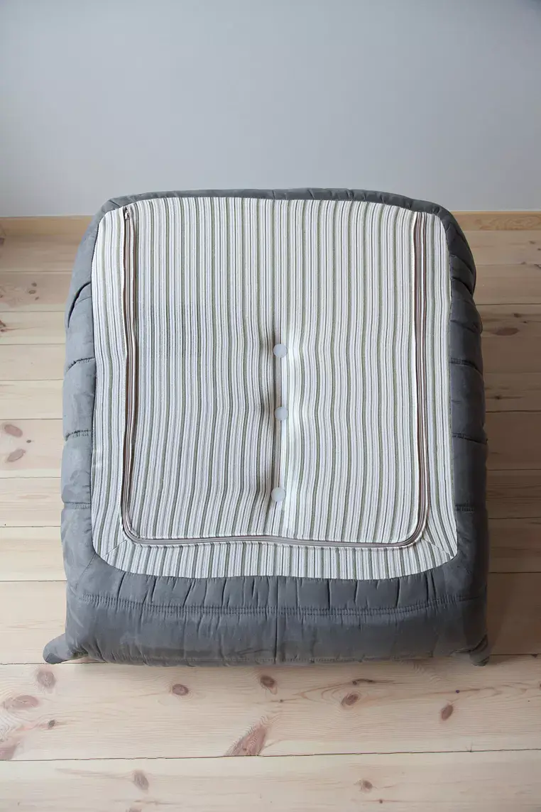 Togo Sessel Textil Grau 4