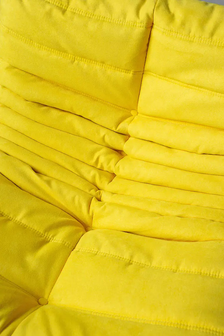 Togo armchair textile lemon yellow 6