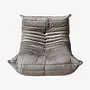 Togo armchair velvet warm grey 0