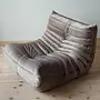 Togo armchair velvet warm grey 3