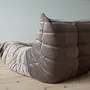 Togo armchair velvet warm grey 5