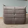 Togo armchair velvet warm grey 6