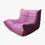 Togo armchair textile aubergine 0