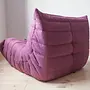 Togo armchair textile aubergine 3