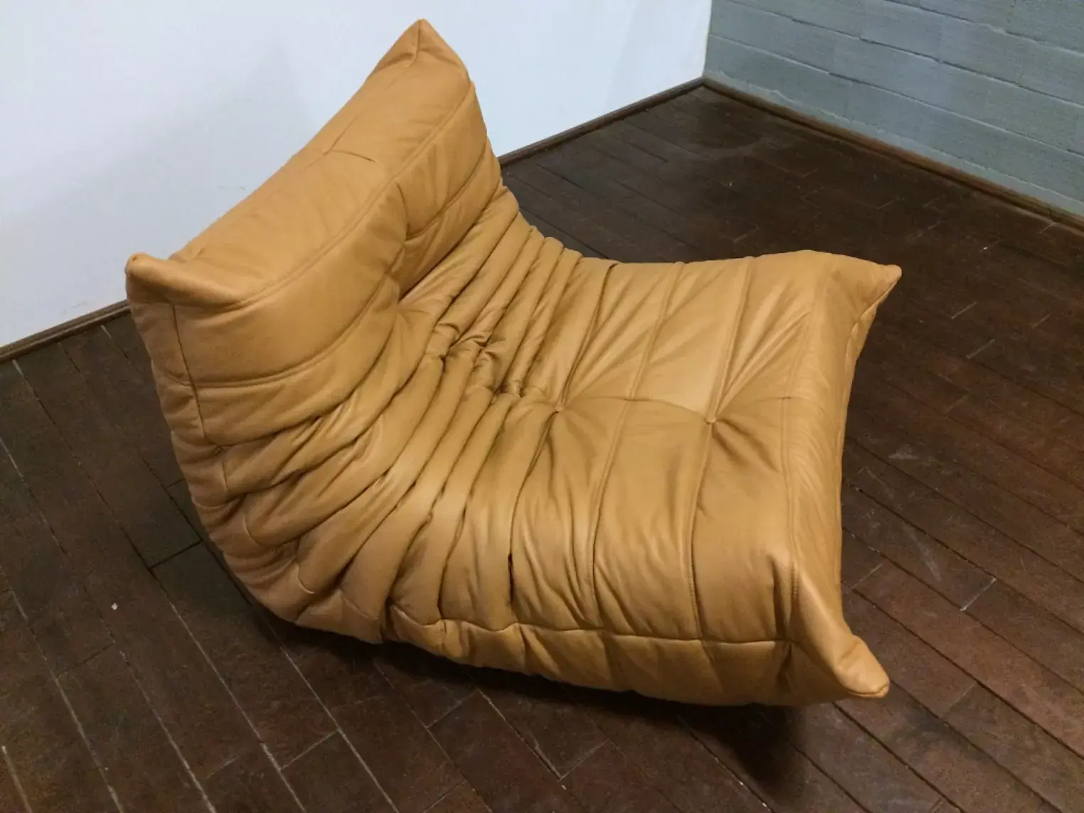Togo Sessel Leder Beige 2