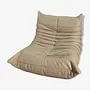 Togo Sessel Leder Grau 0