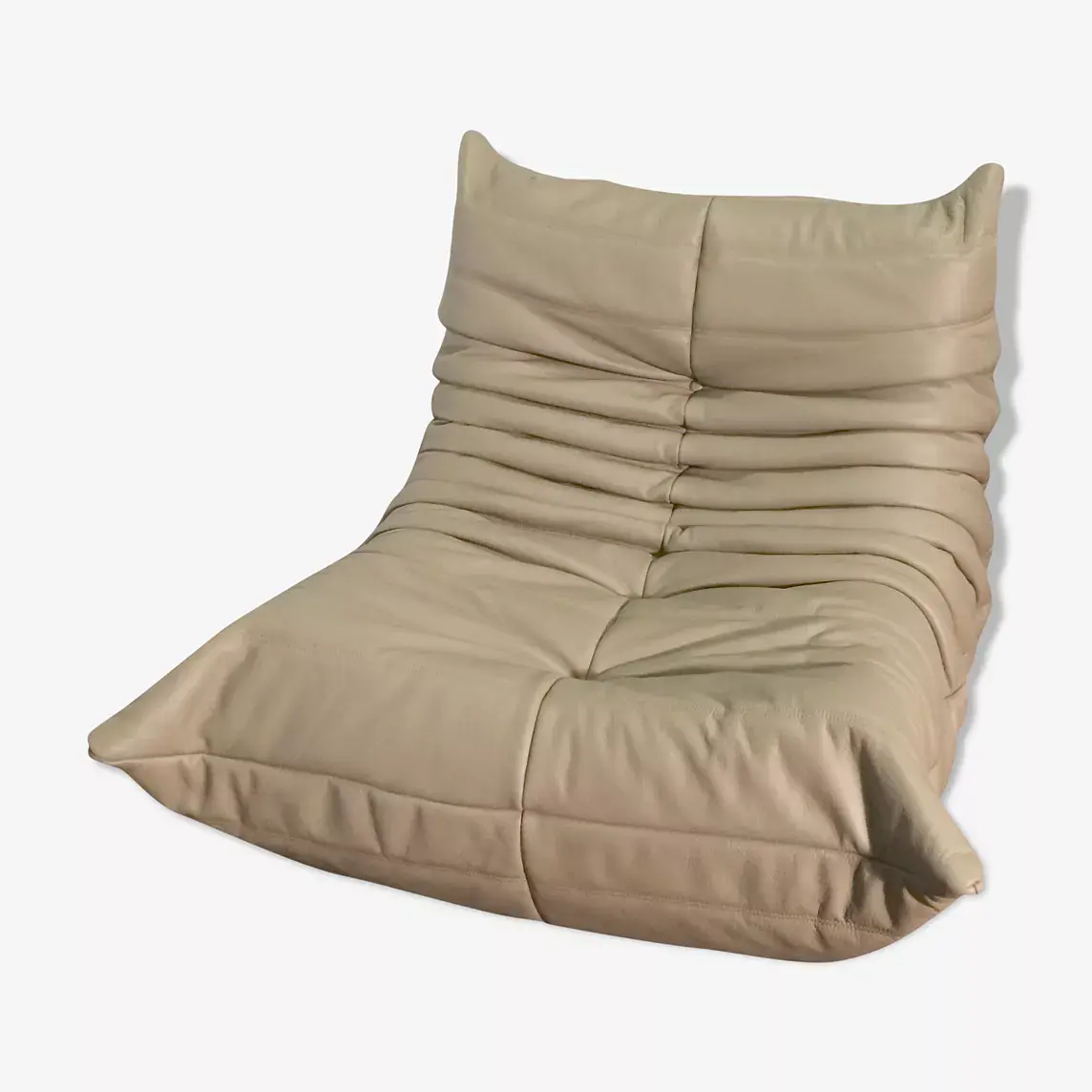 Togo Sessel Leder Grau 0