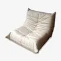 Togo Armchair Madras Leather White 0