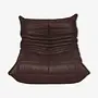 Togo Armchair Madras Leather Brown 0