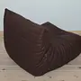 Togo Armchair Madras Leather Brown 6
