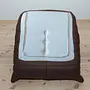 Togo Armchair Madras Leather Brown 8
