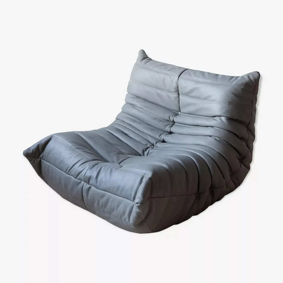 Togo Armchair Madras Leather Ash Grey 0