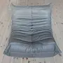 Togo Sessel Madras-Leder Aschgrau 1