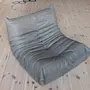 Togo Armchair Madras Leather Ash Grey 7