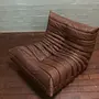 Togo Sessel Leder Braun 1