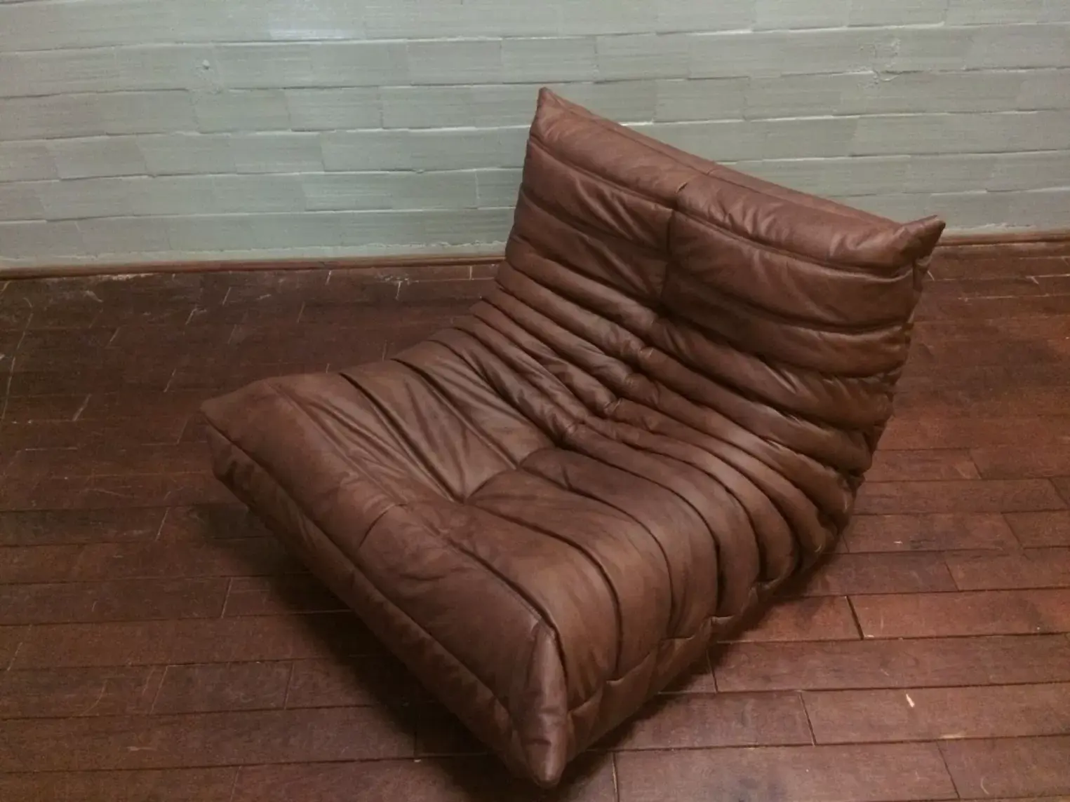 Togo Sessel Leder Braun 1