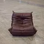 Togo armchair Pull-Up-Leather Chocolate Brown 1
