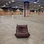 Togo armchair Pull-Up-Leather Chocolate Brown 2