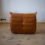 Togo armchair Pull-Up leather Pine brown 3