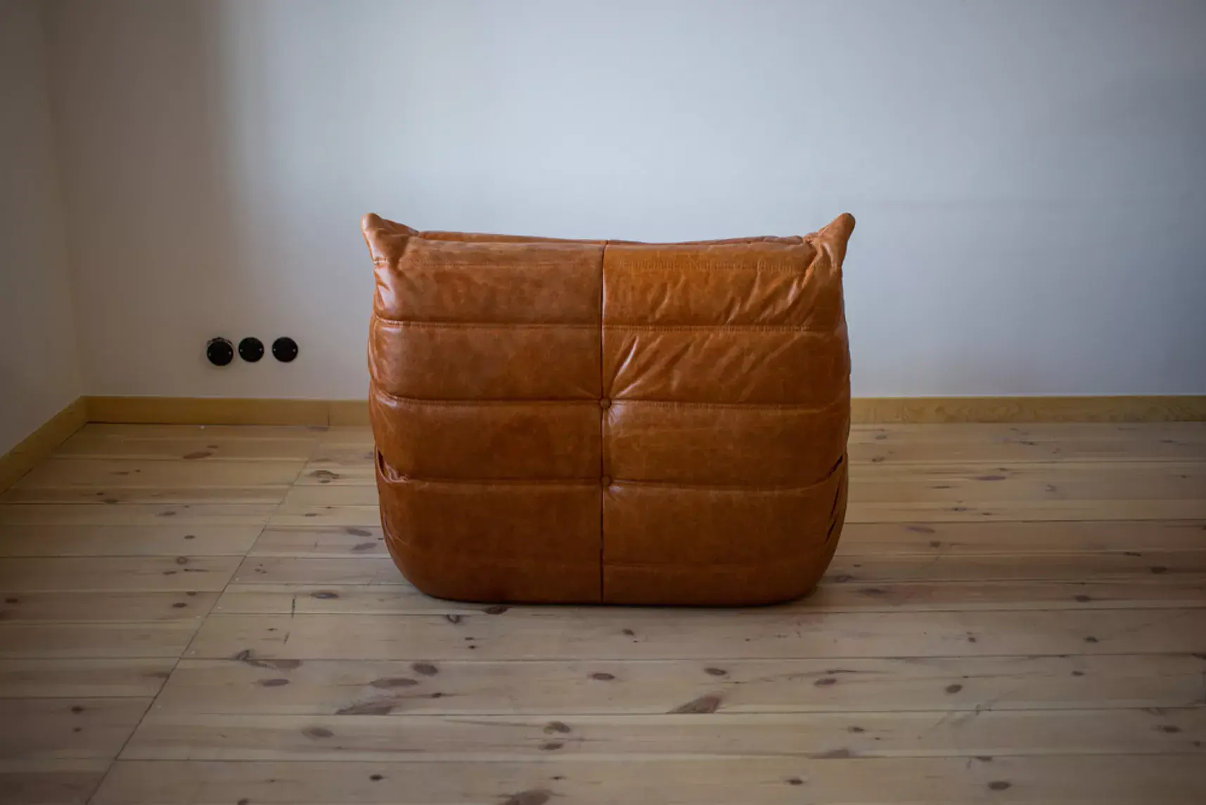 Togo armchair Pull-Up leather Pine brown 3