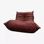Togo Sessel Leder Rot 0