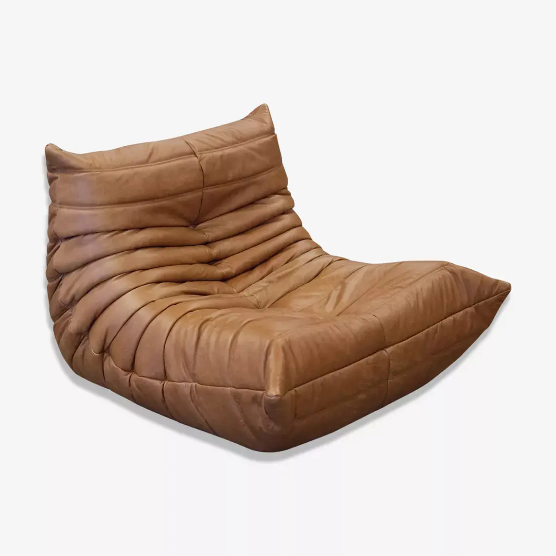 Togo Armchair Pull-Up Leather Tobacco Brown 0