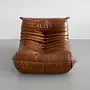 Togo armchair Smooth leather High gloss leather Antique brown 1