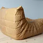 Togo armchair Pull-Up-Leather Camel Brown 6