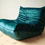 Togo armchair velvet petrol 2