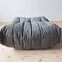 Togo Ottoman Textile Grey 3