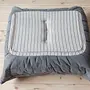 Togo Ottoman Textile Grey 4