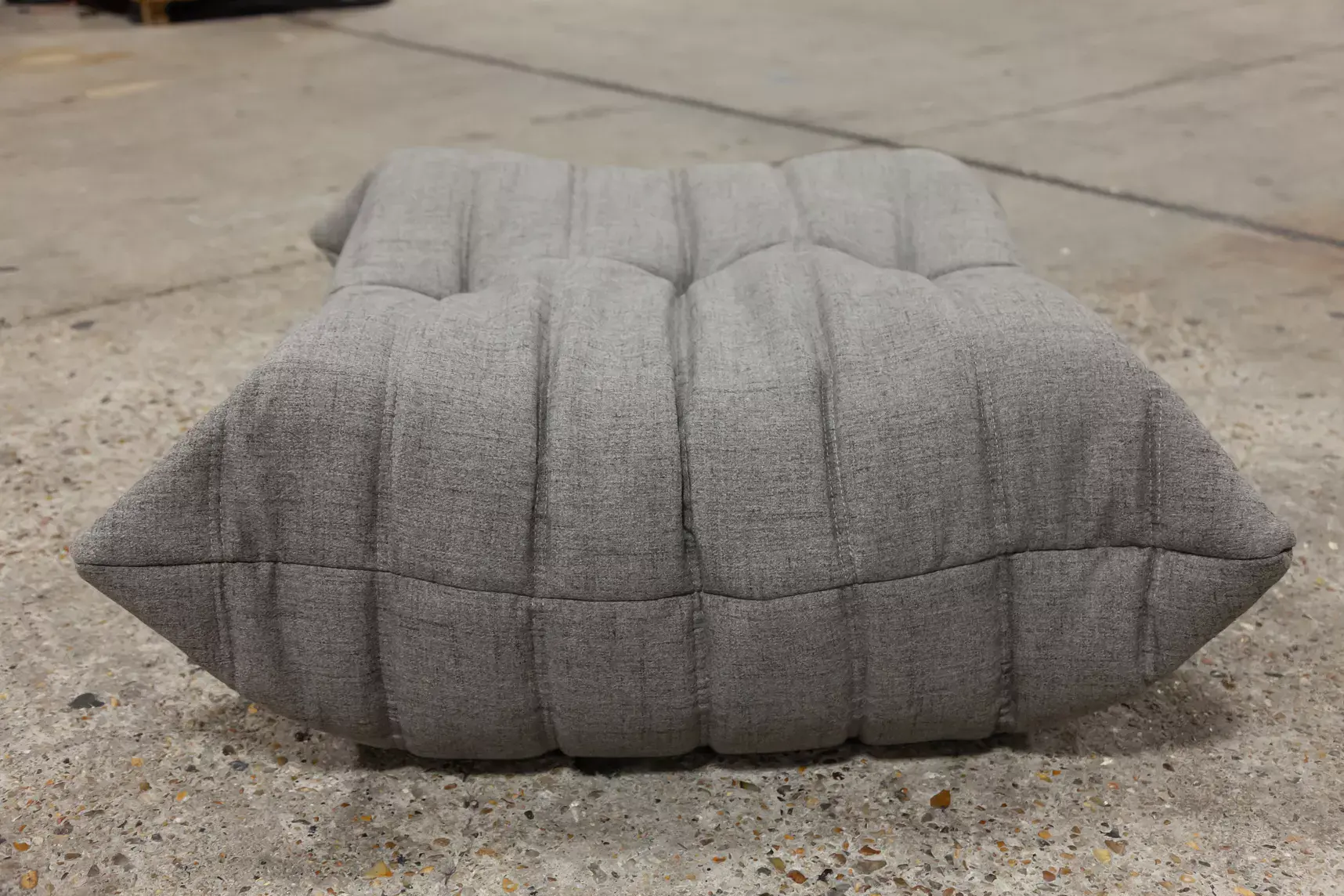 Togo Ottoman Fabric Warm Grey 4