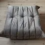 Togo Ottoman Velvet Warm Grey 1