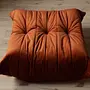 Togo Ottoman Velvet Amber-Orange 3