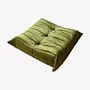 Togo Ottoman Velvet Olive Green 0